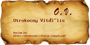 Otrokocsy Vitális névjegykártya